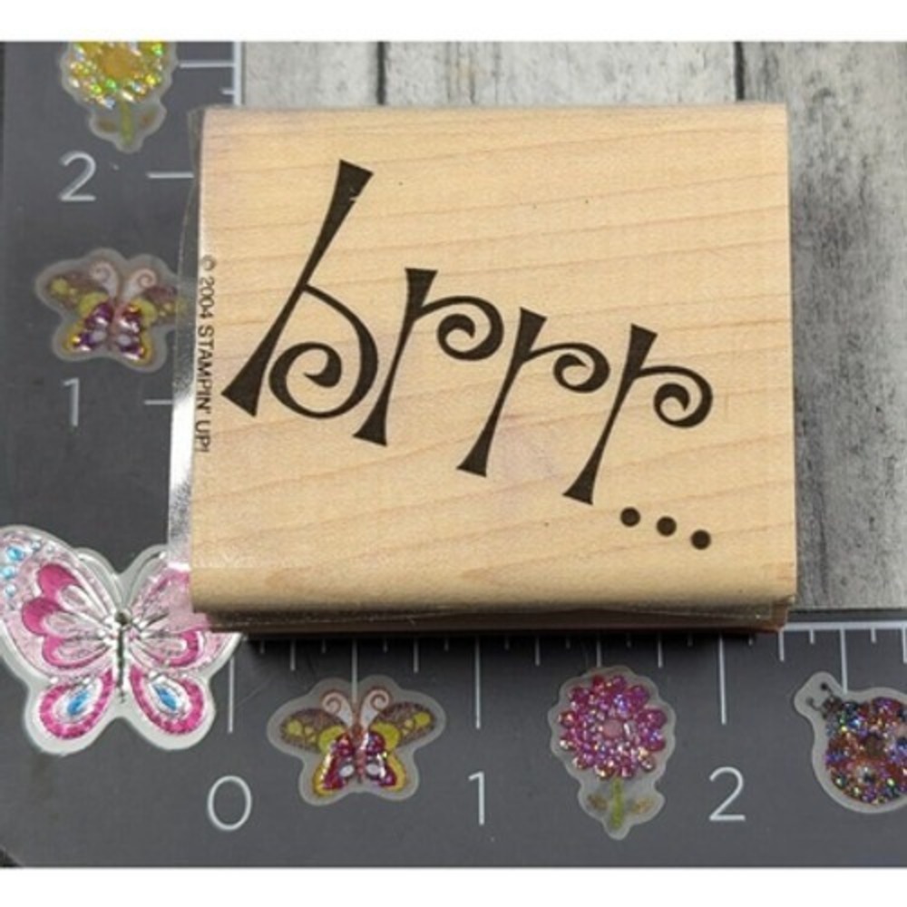 Stampin' Up! Brrr.... Winter Cold Season Rubber Stamp Wood #J26